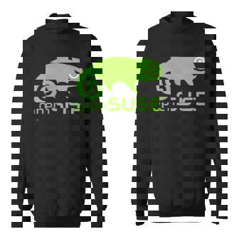 Linux Opensuse ラバーtシャツ タグライン&ロゴ オープンソースos スウェットシャツ - Kawaiitshirt