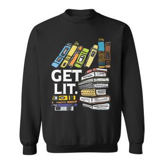 Get Lit Lector Divertido Amante Lectura Profesor Bookworm Camisa de entrenamiento - Regaloses