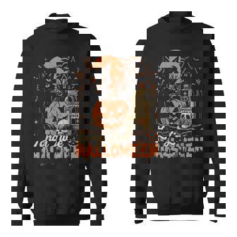 Long Live Halloween Pumpkin Halloween Black Cat Sweatshirt - Thegiftio