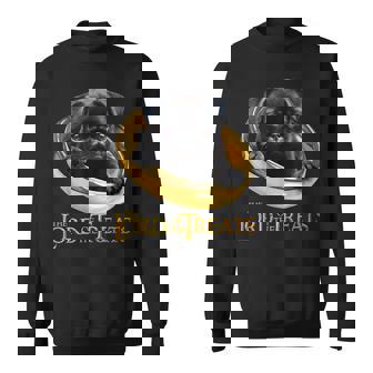 Lord Of The Treats 御馳走の主-クリスマスのための面白い黒いパグ犬 スウェットシャツ - Kawaiitshirt