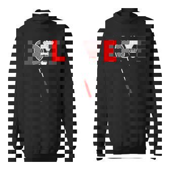 Love Badminton レトロバドミントンラバー スウェットシャツ - Kawaiitshirt