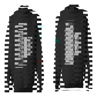 I Love Elevator ギフト かわいいエレベーターボタン メカニッククロージャー スウェットシャツ - Kawaiitshirt