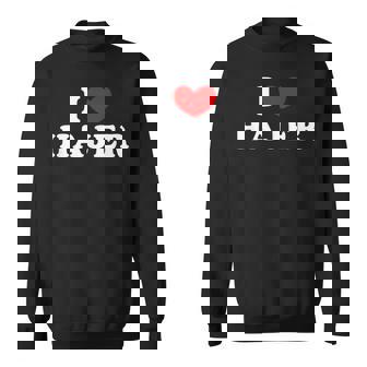 I Love Hajer 私は愛する Hajer スウェットシャツ - Kawaiitshirt