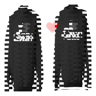 I Love Heart コナン ネームtシャツ スウェットシャツ - Kawaiitshirt