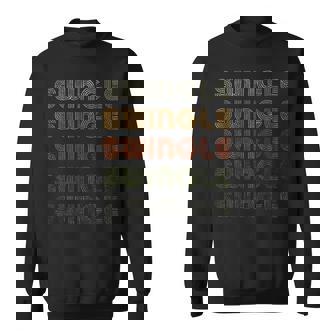 Love Heartwingle グランジ ビンテージスタイル ブラックスイングル スウェットシャツ - Kawaiitshirt