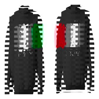 I Love Italy 、クールでキュートなイタリア国旗グラフィックデザイン スウェットシャツ - Kawaiitshirt
