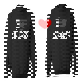 I Love Kan 私は愛する Kan スウェットシャツ - Kawaiitshirt