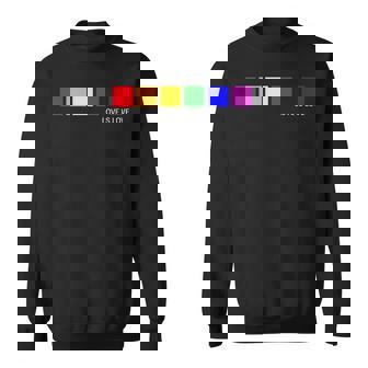 Love Is Love Lgbt Gay Orgullo Arco Iris El Amor Es Amor Retro Camisa de entrenamiento - Regaloses