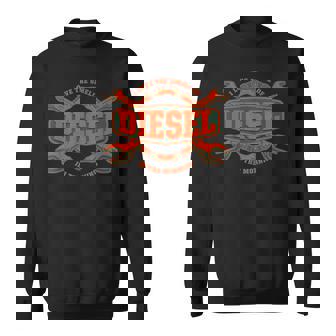 I Love Themell Of Diesel 車 メカニックオートサービスマン スウェットシャツ - Kawaiitshirt