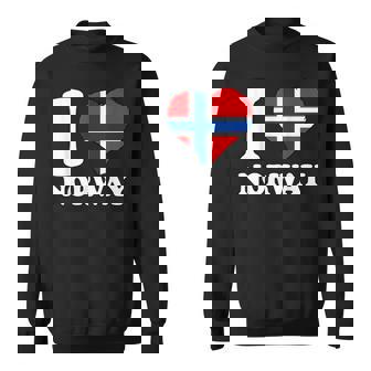 I Love Norwegian Pride ノルウェーのルーツ ノルウェー国旗 スウェットシャツ - Kawaiitshirt