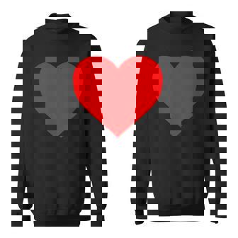 I Love You レッドハート バレンタインデー 絵文字 スウェットシャツ - Kawaiitshirt