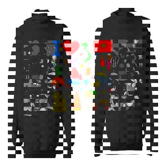 I Loveietnam手描き ベトナムのランドマーク、旗、地図 スウェットシャツ - Kawaiitshirt