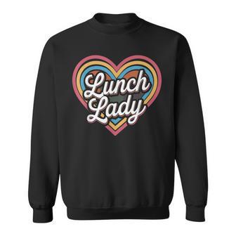 Lunch Lady Heart Cafeteria Worker Sweatshirt - Thegiftio UK