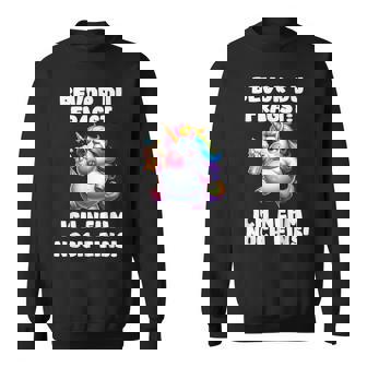 Lustiges Malle Party Betrunkenes Einhorn Mallorca Outfit Sweatshirt - Geschenkecke