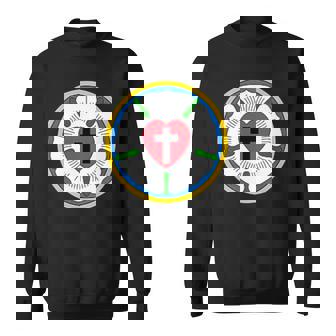 Lutheran Church Luther Roseeal ロゴ エンブレム スウェットシャツ - Kawaiitshirt