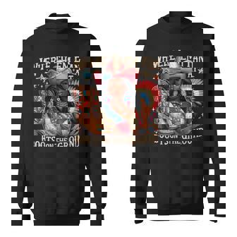 Where Them Fans At Boots On The Ground Dance 4Th Of July Sweatshirt - Thegiftio