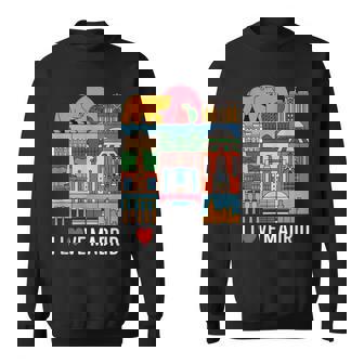 Madrid Monumentos Recuerdointage Madrid Amante Amor Madrid Camisa de entrenamiento - Regaloses