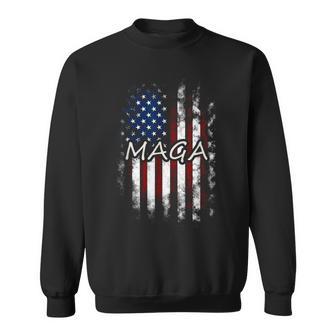 Maga Flags Maga Flag Patriotic Usa Flag Sweatshirt - Thegiftio UK