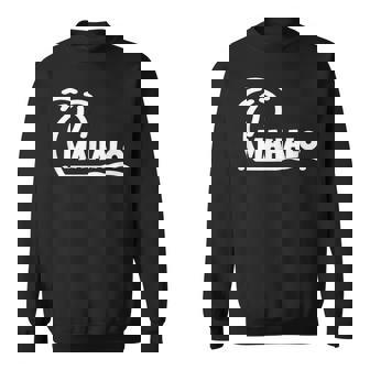 Mahalo サンクス ハワイ ヤシの木 ビーチ ホリデーギフト サンサーフ スウェットシャツ - Kawaiitshirt