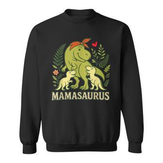 Mamasaurus Dinosaur Matching Family Dinosaur Sweatshirt | Mazezy