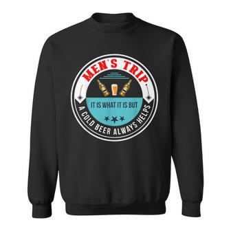 Männerausflug Ein Kaltes Bier Hilft Immer Sweatshirt - Geschenkecke