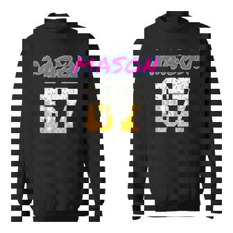 Mason 67 Baseball Meme Slang Viral Trend Sweatshirt - Monsterry