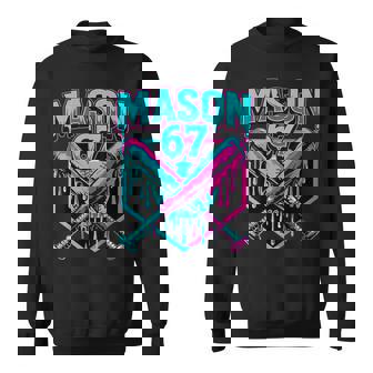 Mason 67 Ice Cream Drip Baseball Meme Graphics Sweatshirt | Seseable CA