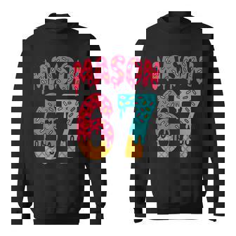 Mason 67 Ice Cream Meme Six Seven On Back Sweatshirt | Mazezy
