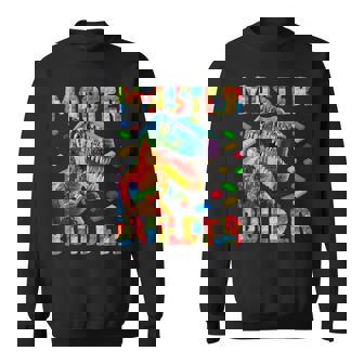 Master Builder Bricks Blocks Play Toys T-Rex Dinosaur Sweatshirt - Thegiftio