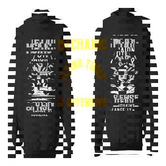 Mechanic Caution Flying Tools 自動車整備士 スウェットシャツ - Kawaiitshirt