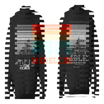 Medellin Colombia Retrointageunsetkyline Medellin Camisa de entrenamiento - Regaloses