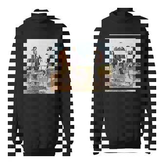 The Meeting Bonjour Monsieur Courbet ギュスターヴ・クールベ作 スウェットシャツ - Kawaiitshirt