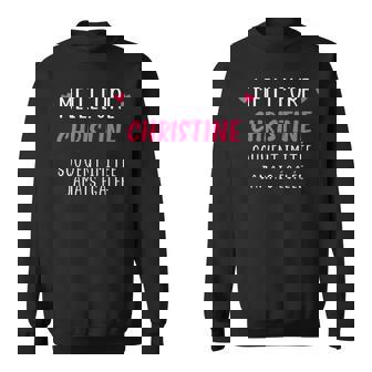 Meilleure Christineouvent Imitée Jamais Égalée Sweater e - Cadeauxyz