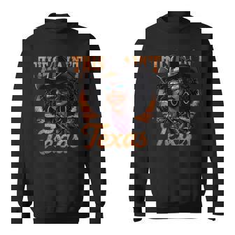 Melanin This Ain’T Texas African American Cowgirl Sweatshirt - Monsterry