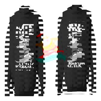 Mele Kalikimaka ハワイアン クリスマス ハワイ サーフィン サンタ スウェットシャツ - Kawaiitshirt