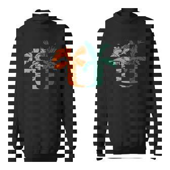 Miami Vacation Cropped Um Palm Tree Sweatshirt | Mazezy