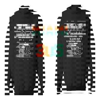 Miami Welcome To The 305 Orange Green City Pride Sweatshirt - Monsterry