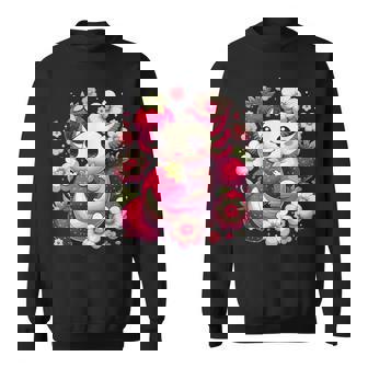 Mignon Axolotl Kawaii Anime Axolotl Fraise Sweater e - Cadeauxyz