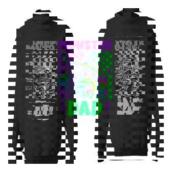 Monster Truck Dad Of Birthday Boy Family Matching Party Sweatshirt - Monsterry