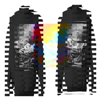Montañas Abstracto Colorido Pintura Naturaleza Arte Montañas Camisa de entrenamiento - Regaloses