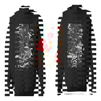 Motif Japonais Tokyo Raijin D'inspiration Asiatique Rétro 80 Sweater e - Cadeauxyz