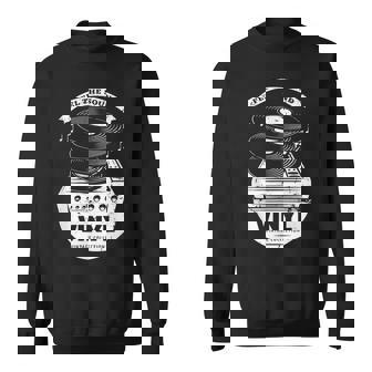 Music Is My Universe レトロなビニールレコードでサウンドを感じる スウェットシャツ - Kawaiitshirt