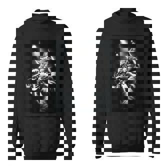 Musicien Trompette Joueur Chat Drôle Jouant De Trompette Sweater e - Cadeauxyz