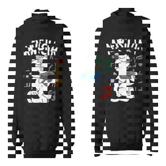 Músico Gato Divertido Gatito Tocandoiolín Instrumento Musical Camisa de entrenamiento - Regaloses
