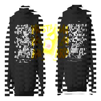 Mustard Bottle Scream Condiment Rap Humor Sweatshirt | Mazezy