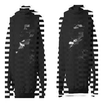 Mystery Rodeo Cowboy In Shadow Timeless Western Charm Sweatshirt - Thegiftio