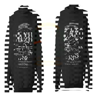 Nacido En 1963 62 Años Cumpleaños Moto Biker Hombre Motero Manga Larga Camisa de entrenamiento - Regaloses
