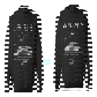 Nasa アルテミス オリオン ムーン インシグニア ミートボール ロゴ スウェットシャツ - Kawaiitshirt