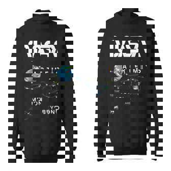 Nasa アルテミスミッション探査記章ワームロゴ スウェットシャツ - Kawaiitshirt