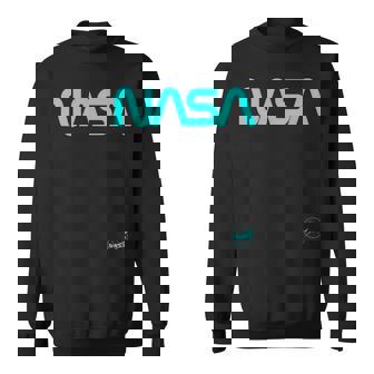 Nasaワームと記章のロゴ スウェットシャツ - Kawaiitshirt